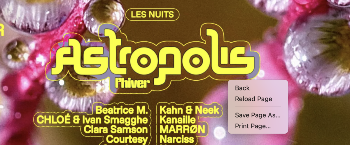 13e édition d'Astropolis l'hiver 