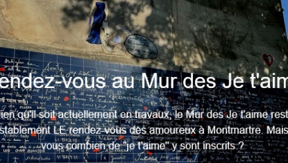 Rendez-vous au Mur des Je t'aime