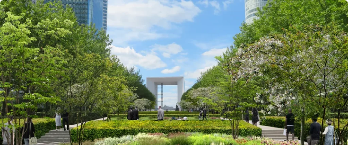 Le béton de l’esplanade de La Défense va être remplacé par un immense parc de 5 hectares !