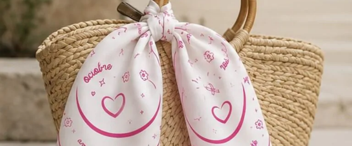 Octobre rose : les foulards solidaires de Delphine Goyon, de Vaison-la-Romaine à l’Institut Curie
